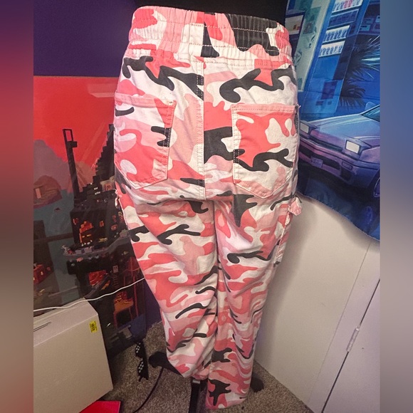 Blue Navy Size 7 Womens Camouflage Pants - Picture 2 of 6